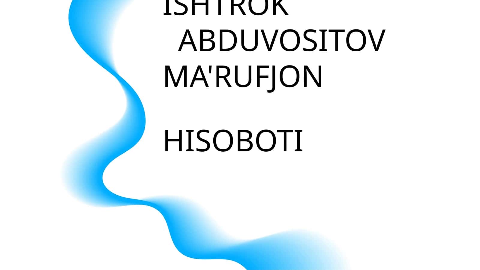 AUDIT ISHLARI BOYICHA AMALYOTI