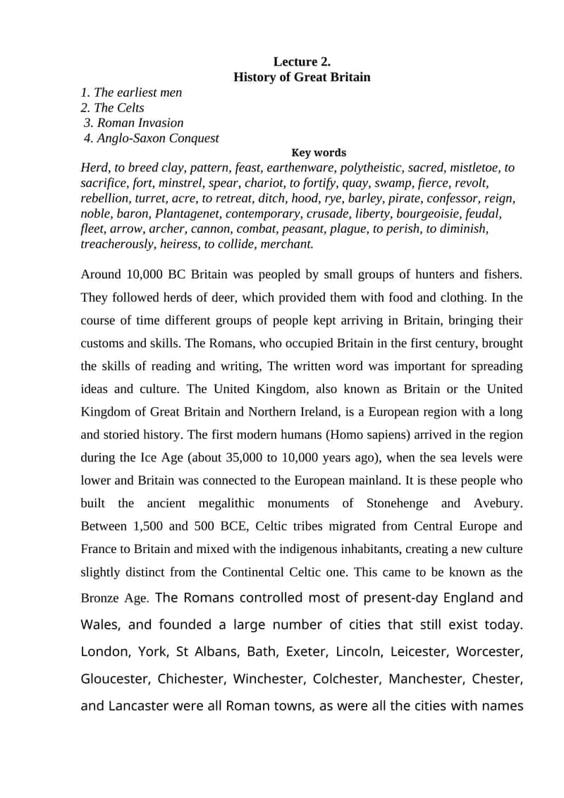 History of Great Britain