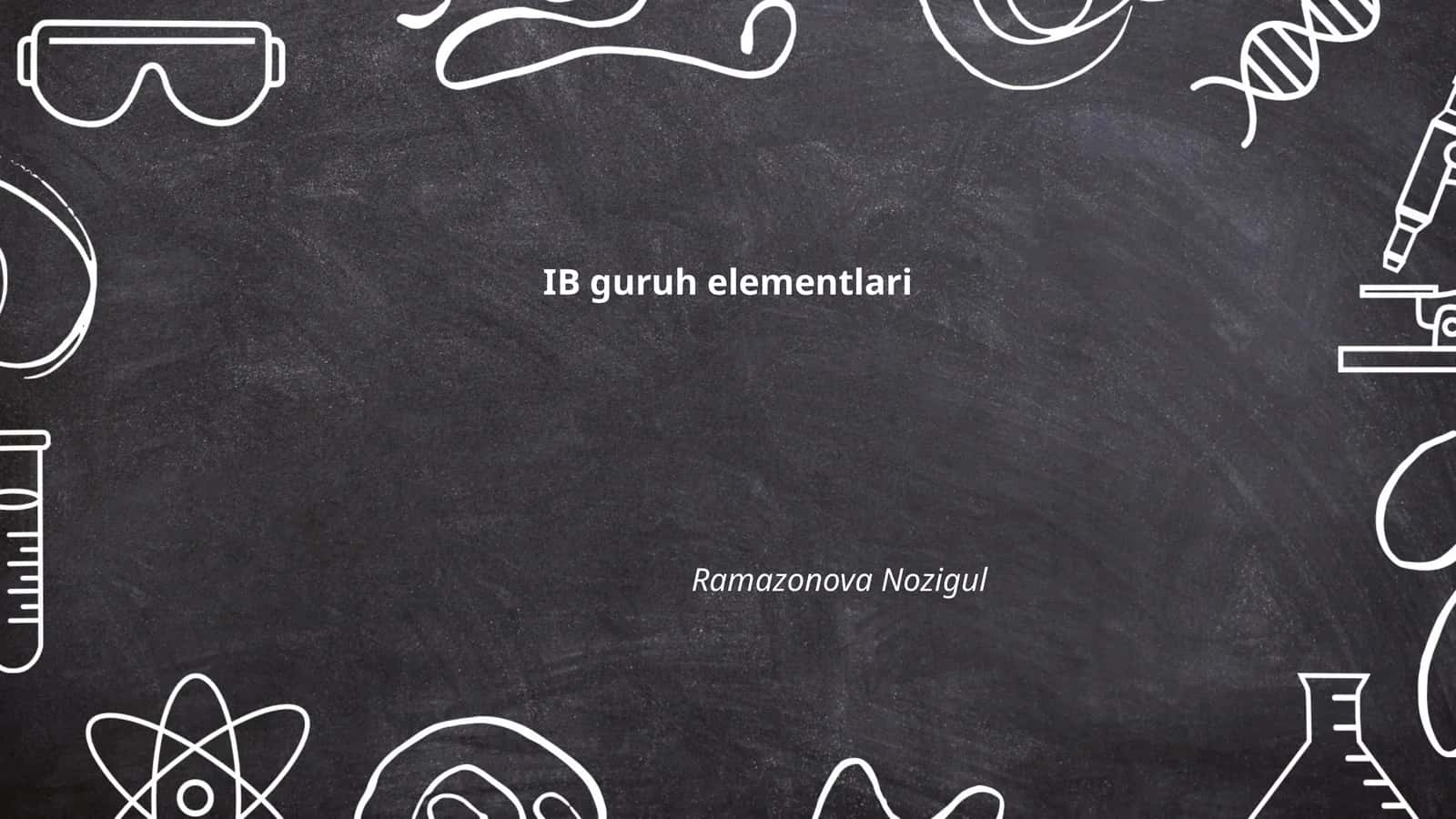 IB guruh elementlari