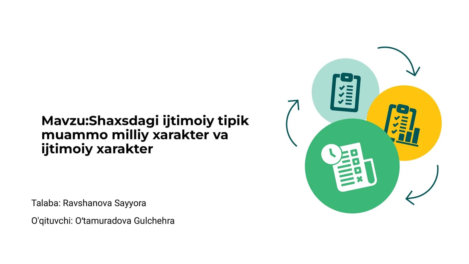 Shaxsdagi ijtimoiy tipik muammo milliy xarakter va ijtimoiy xarakter