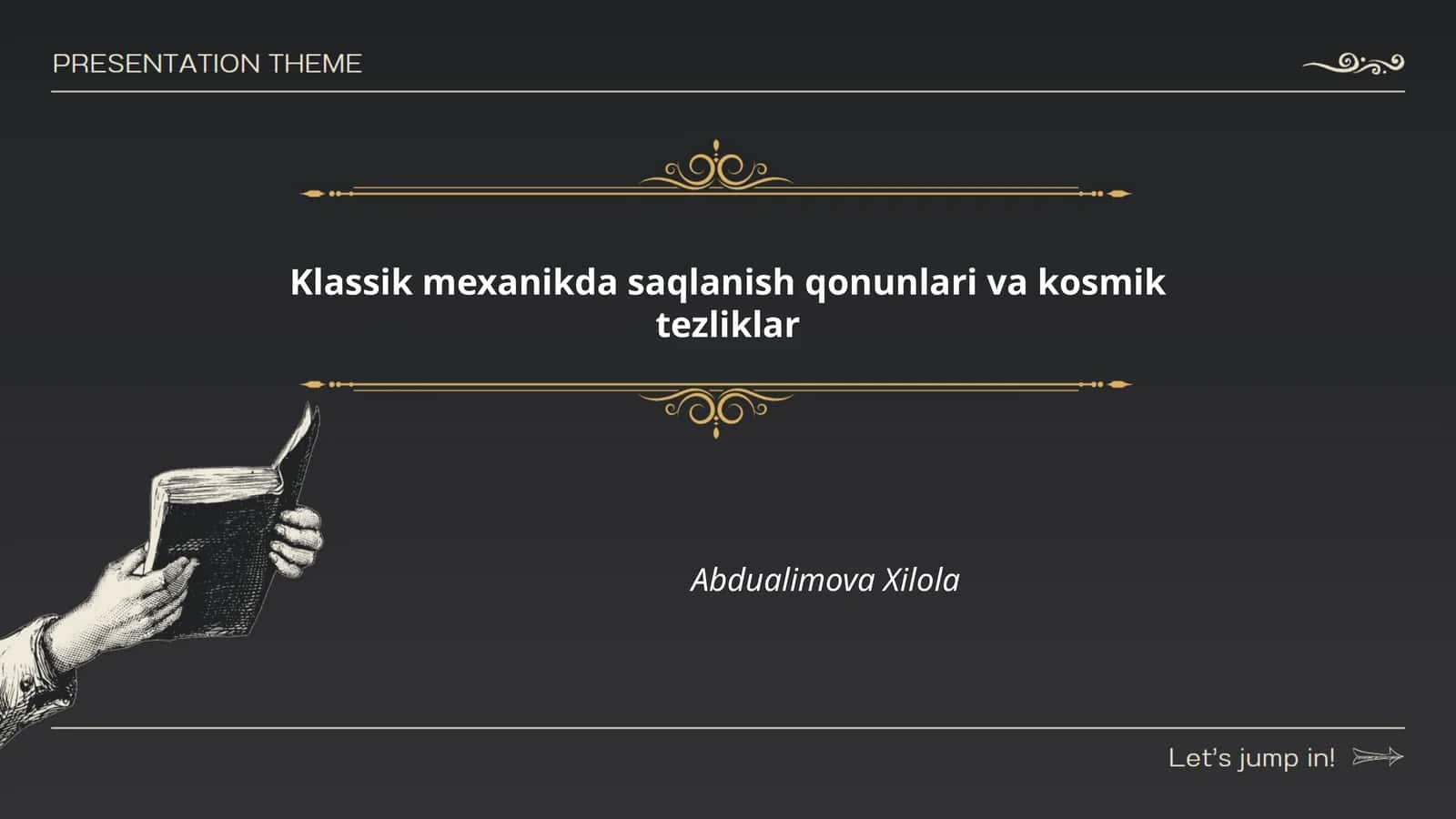 Klassik mexanikda saqlanish qonunlari va kosmik tezliklar