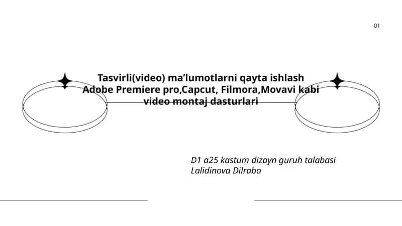Tasvirli(video) ma’lumotlarni qayta ishlash