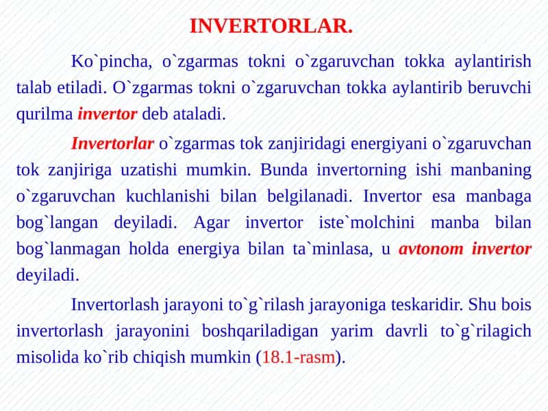 Invertorlar