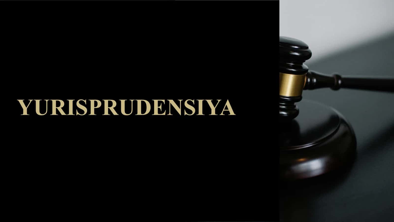 Mustaqil ish yurisprudensiya yoʻnalishi uchun