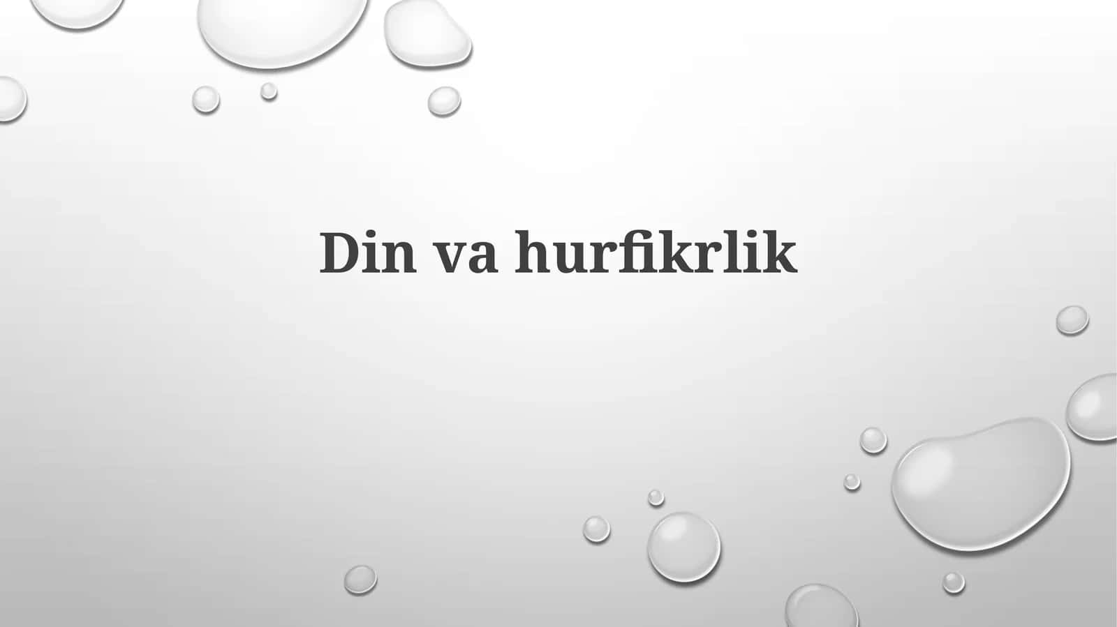 Dinvahurfikrlik