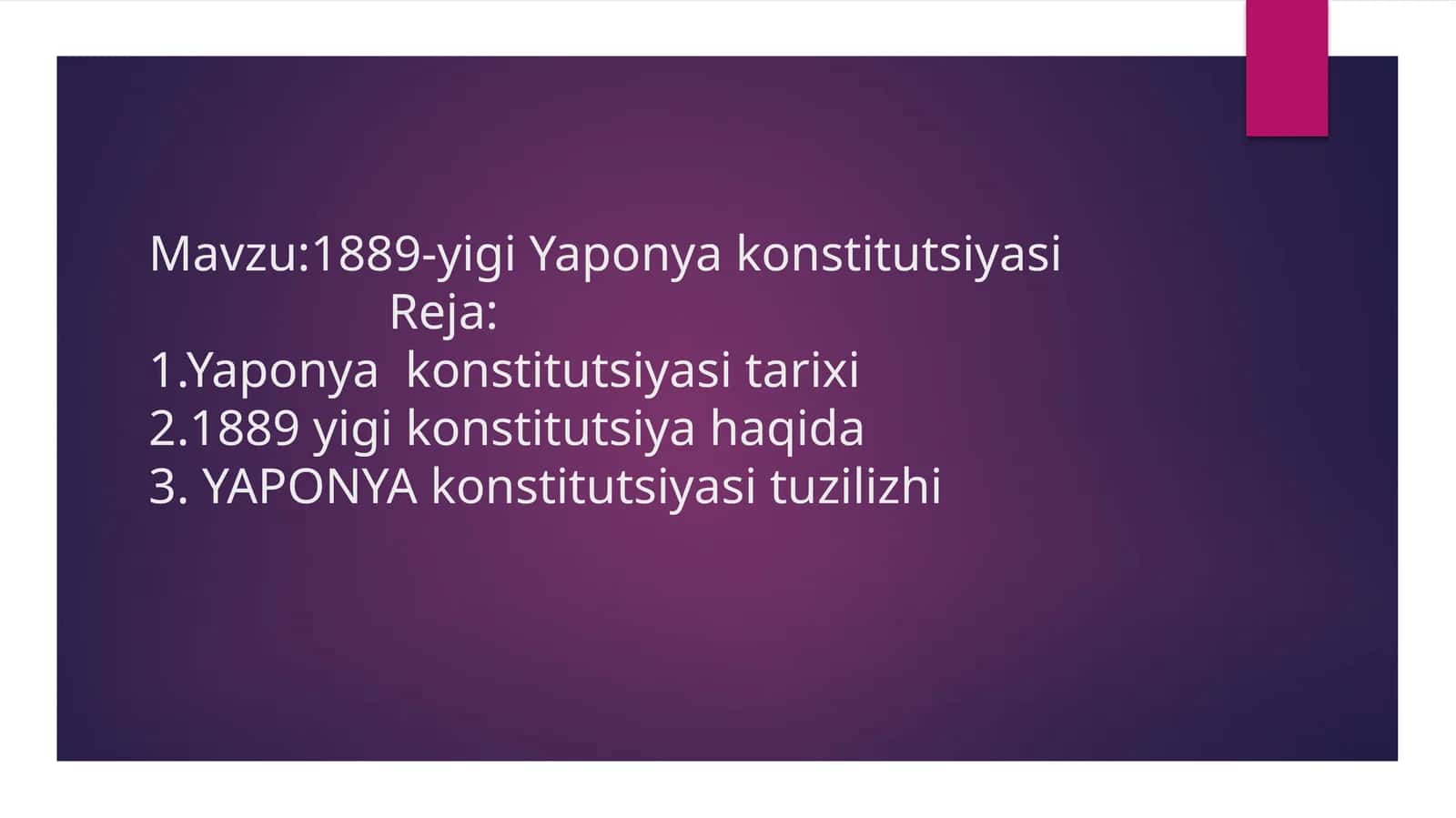 Yaponiya konstitutsiyasi