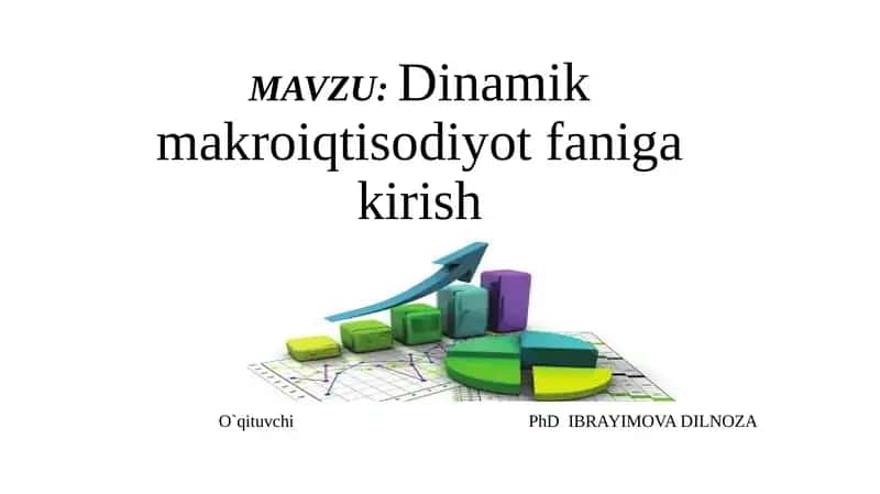 Dinamik makroiqtisodiyot