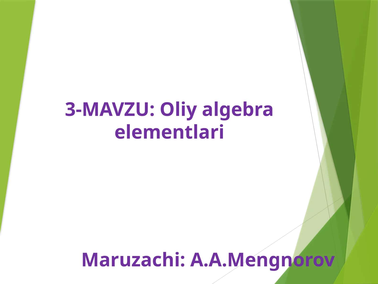 Oliyalgebraelementlari
