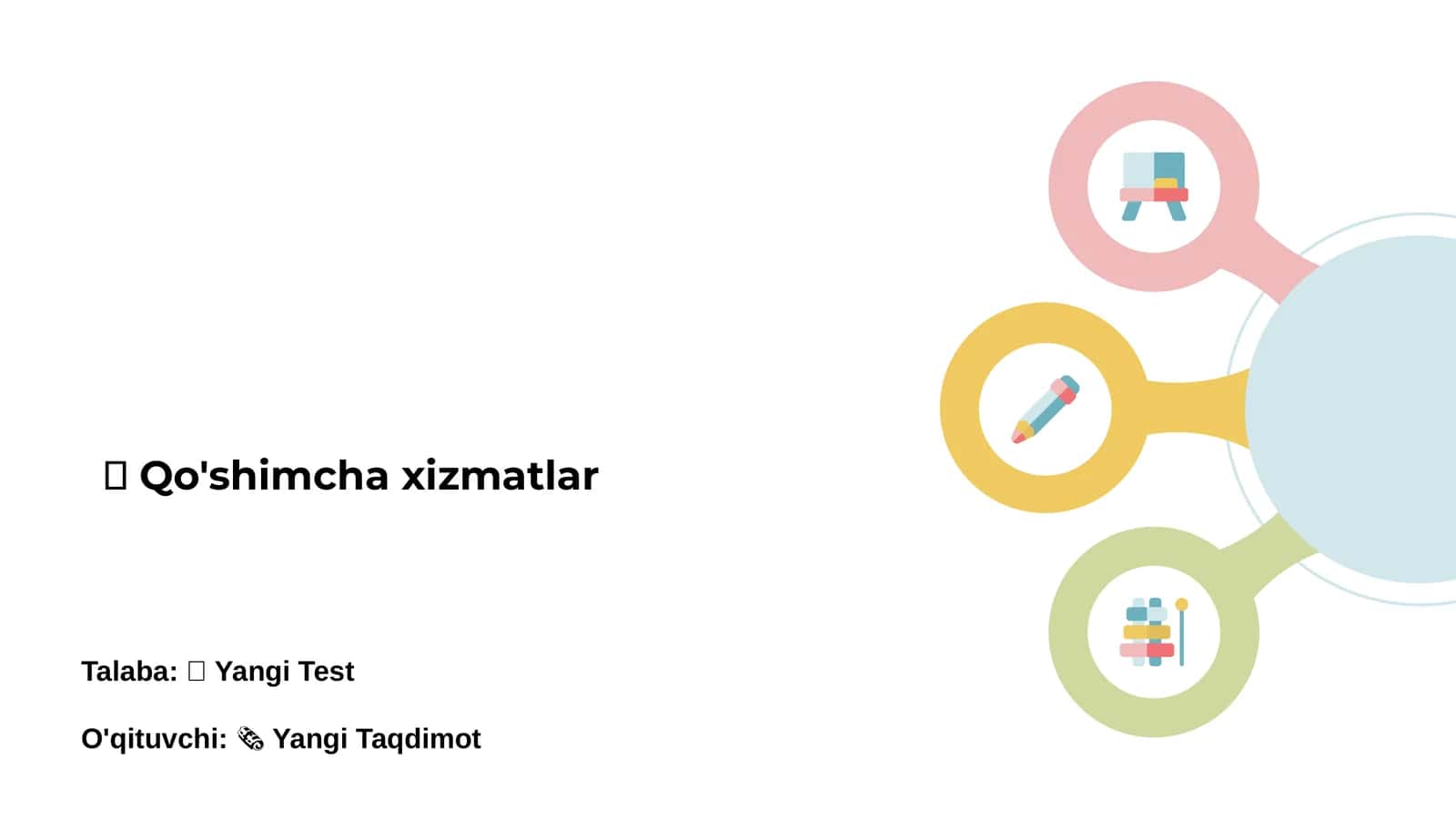 Qo'shimcha xizmatlar