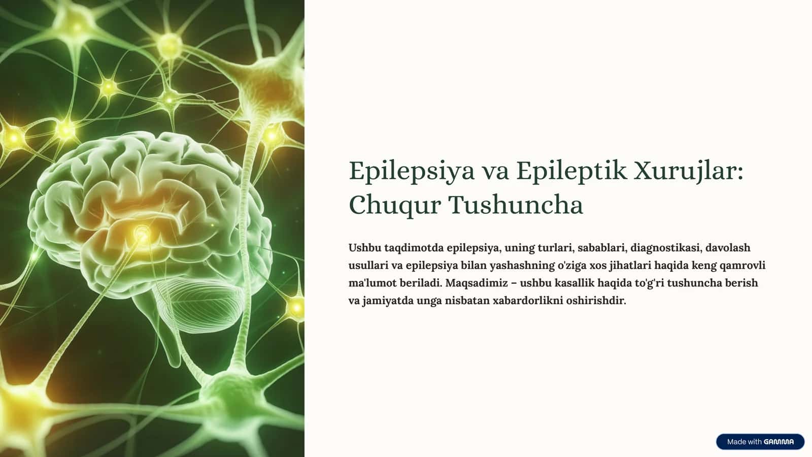 Epilepsiya va Epileptik Xurujlar: Chuqur Tushuncha