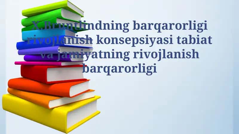 Barqaror rivojlanish konsepsiyasi