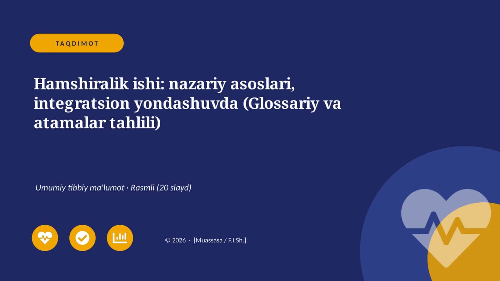 Hamshiralik ishi: nazariy asoslari, integratsion yondashuvda (Glossariy va atamalar tahlili)