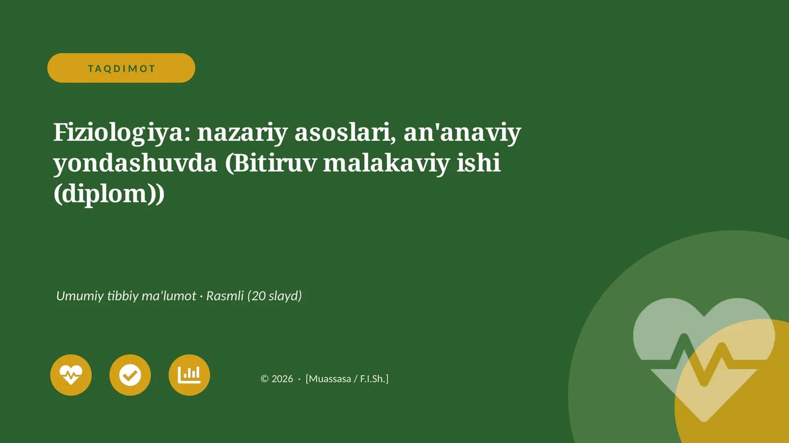 Fiziologiya: nazariy asoslari