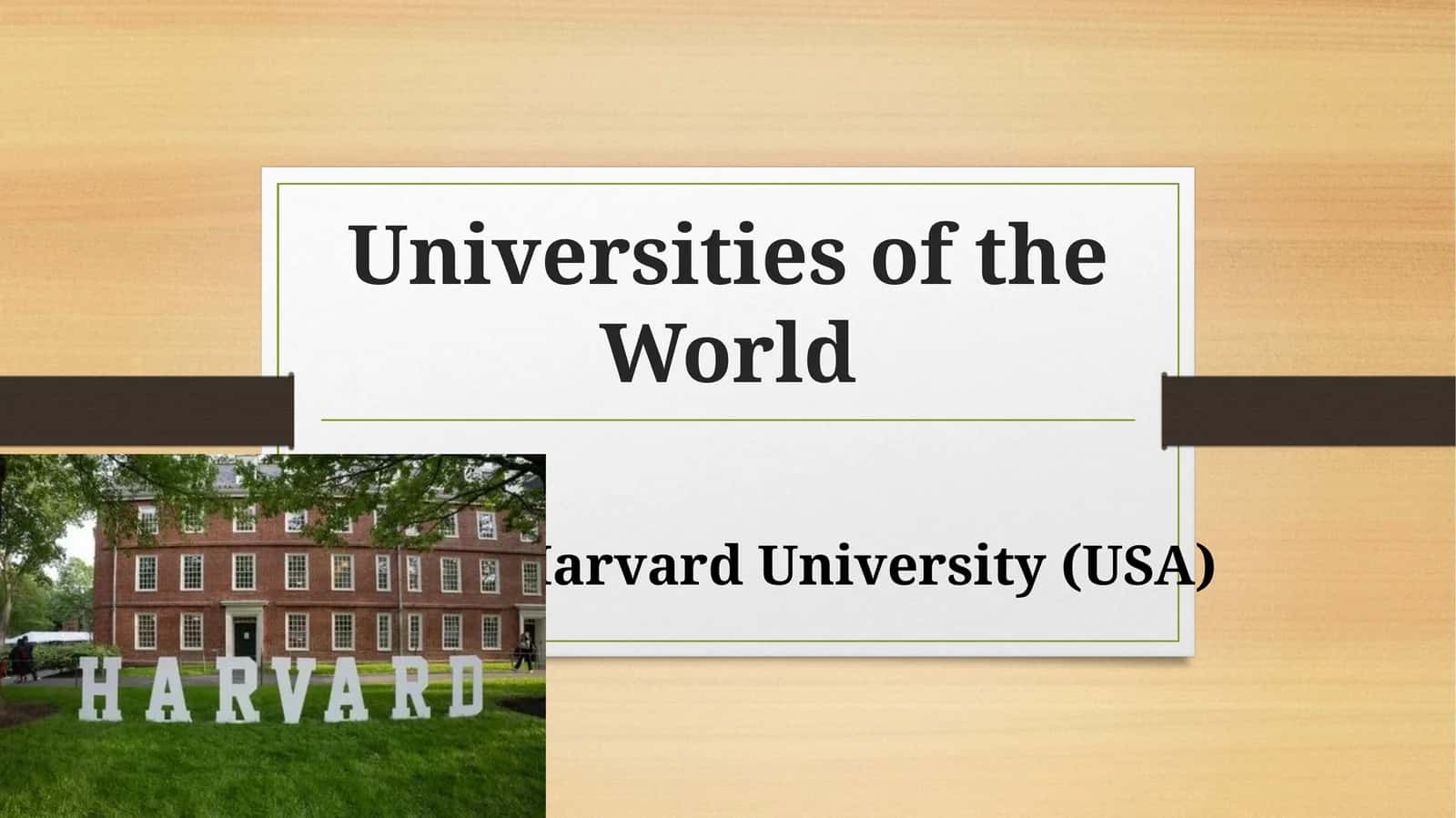 Universities of the World