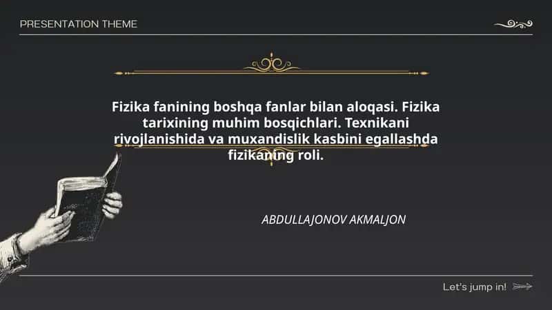 Fizika fanining boshqa fanlar bilan aloqasi
