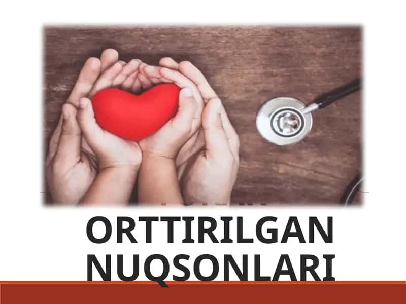 Yurak mitral va aortal nuqsonlari.