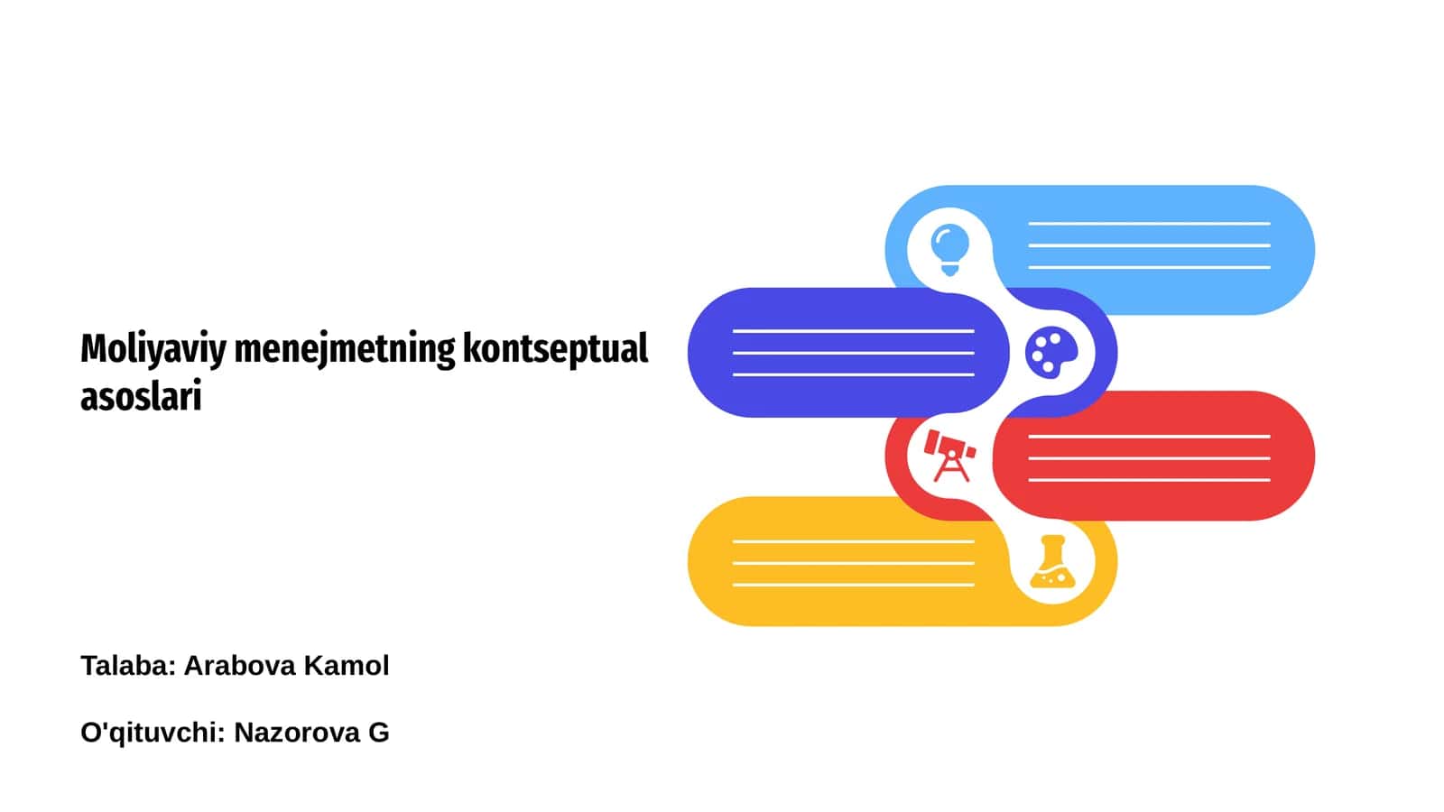 Moliyaviy menejmetning kontseptual asoslari