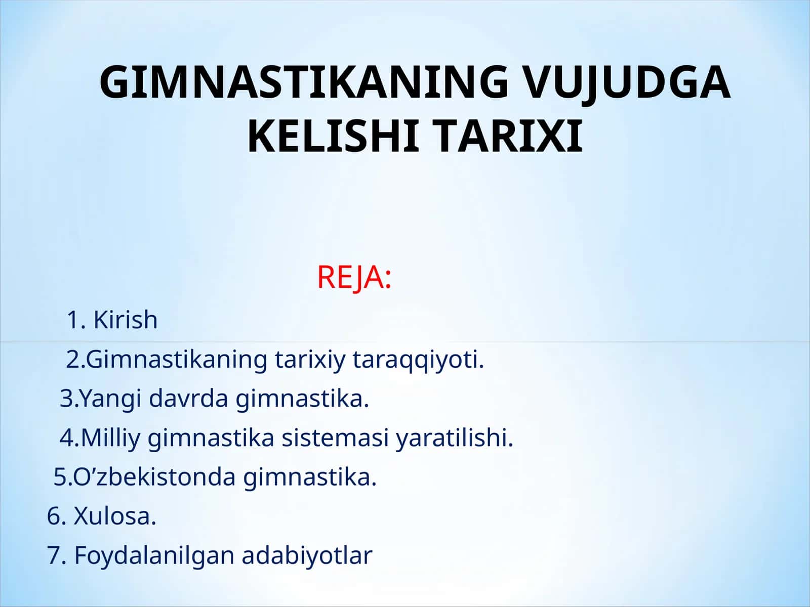 Gimnastikaning Vujudga Kelishi Tarixi