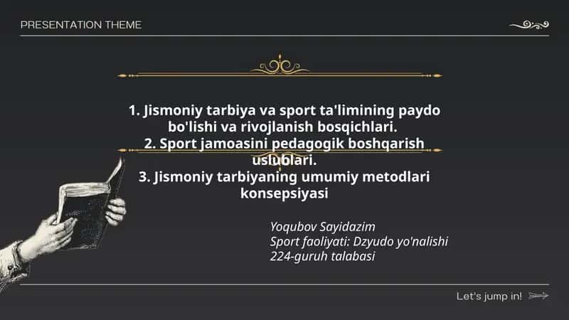 Jismoniy tarbiya va sport ta'limi