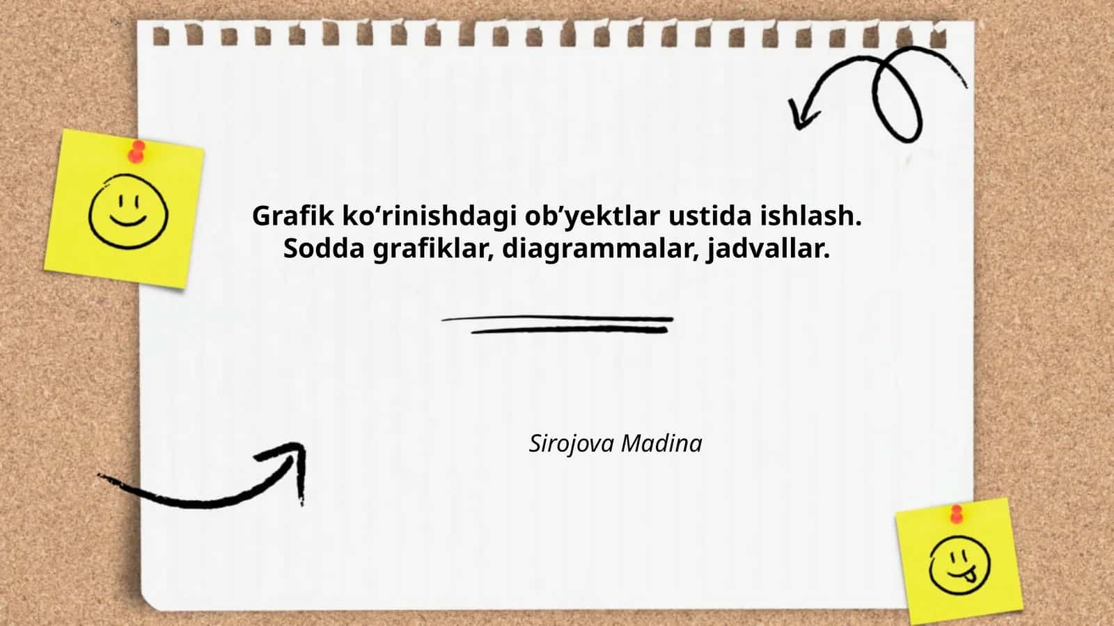 Grafik koʻrinishdagi ob’yektlar ustida ishlash