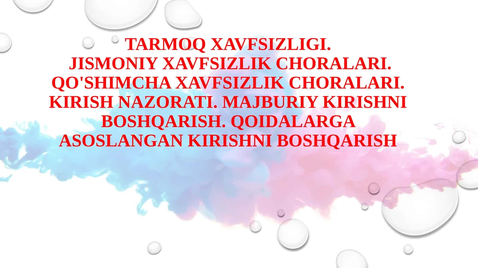 Tarmoq xavfsizligi