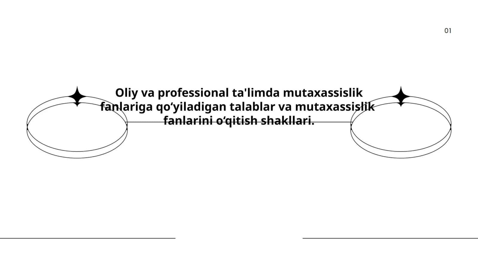 Oliy va professional ta'limda mutaxassislik fanlariga qo‘yiladigan talablar va mutaxassislik fanlarini o‘qitish shakllari