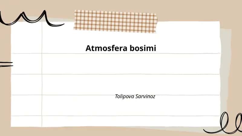 Atmosfera bosimi