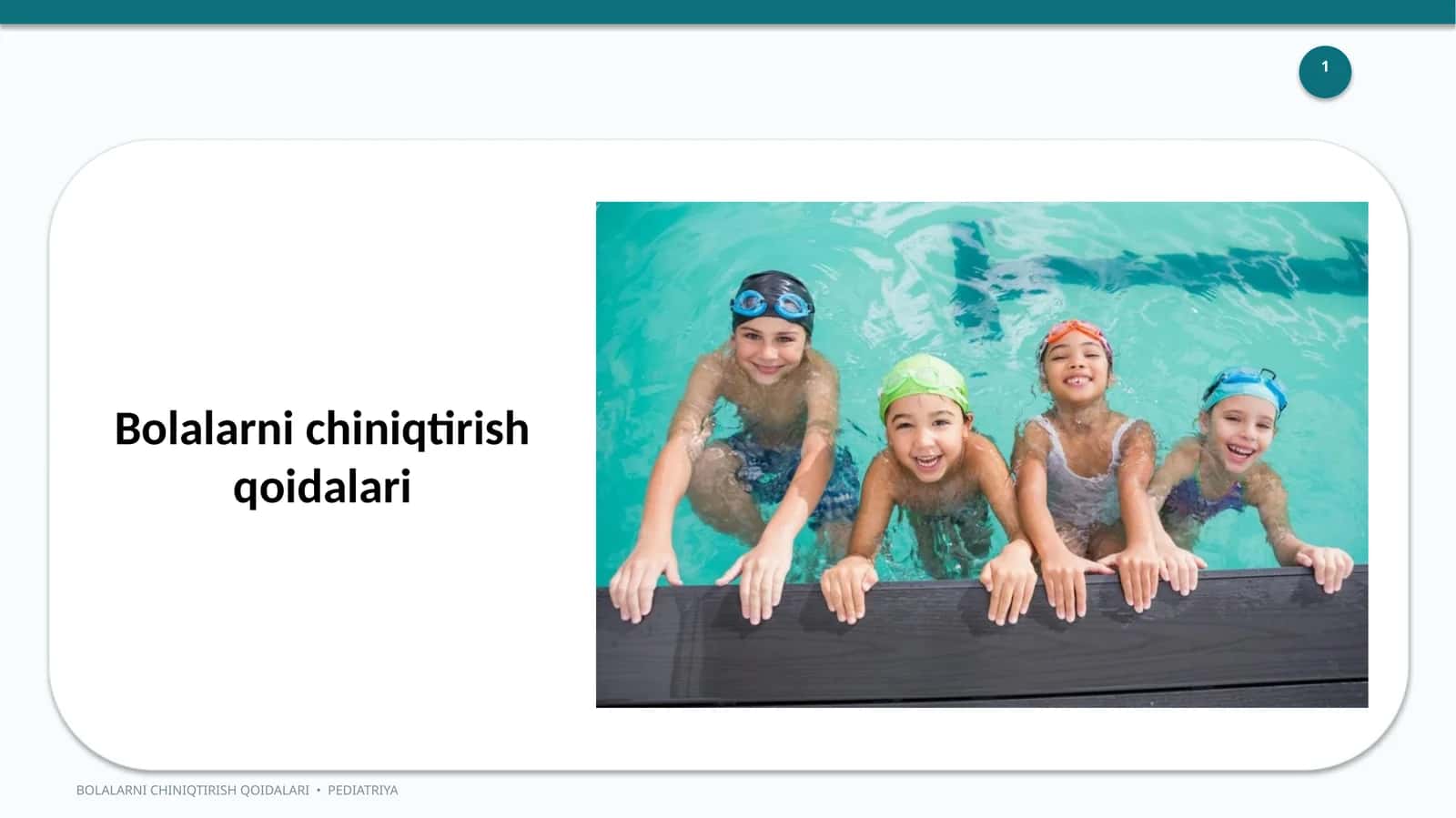 Bolalarni chiniqtirish qoidalari — 15 slaydli professional taqdimot
