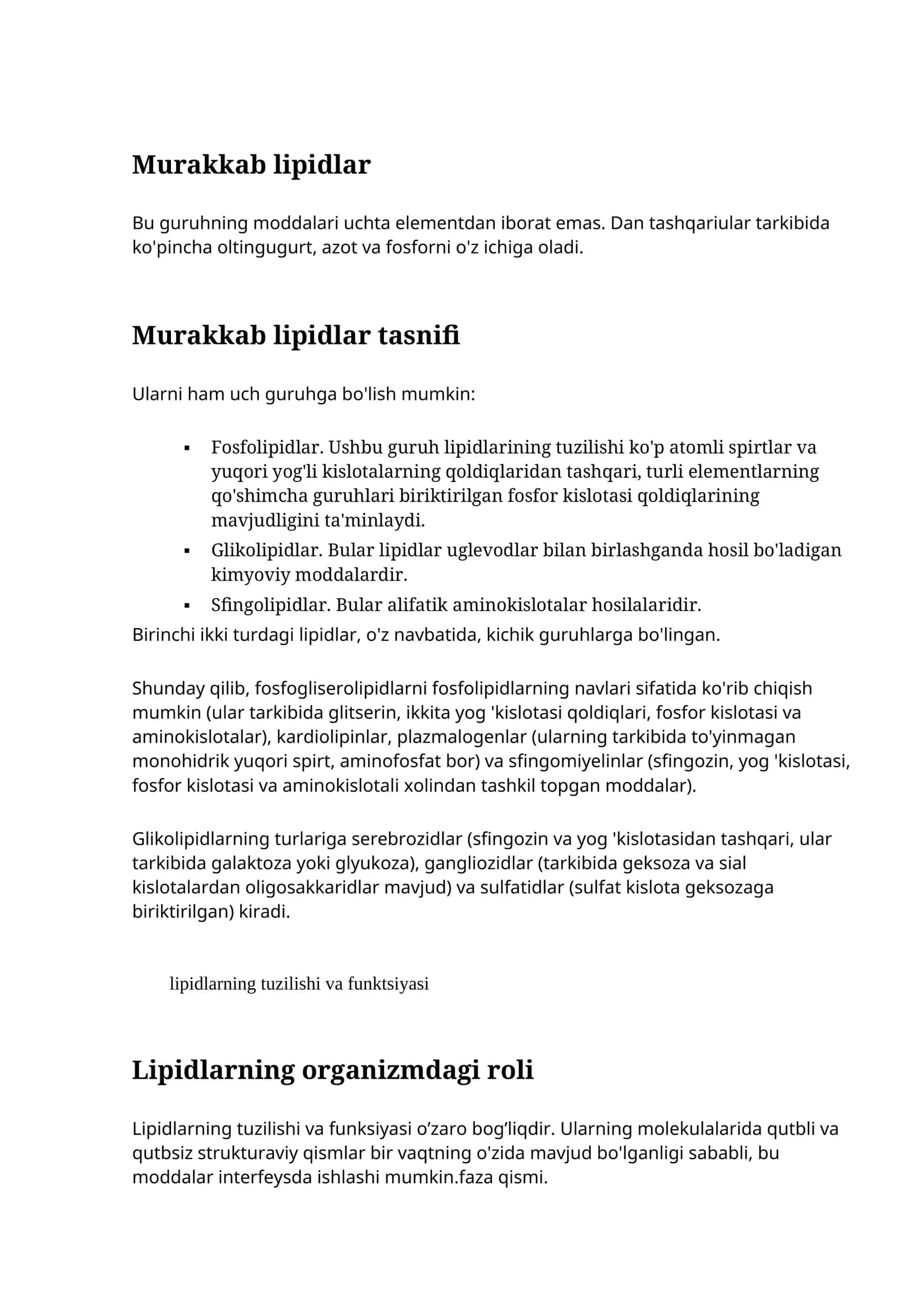 Murakkab lipidlar