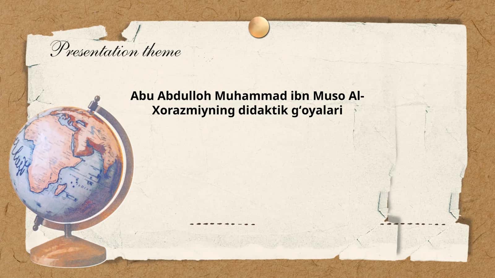 Abu Abdulloh Muhammad ibn Muso Al-Xorazmiyning didaktik gʻoyalari