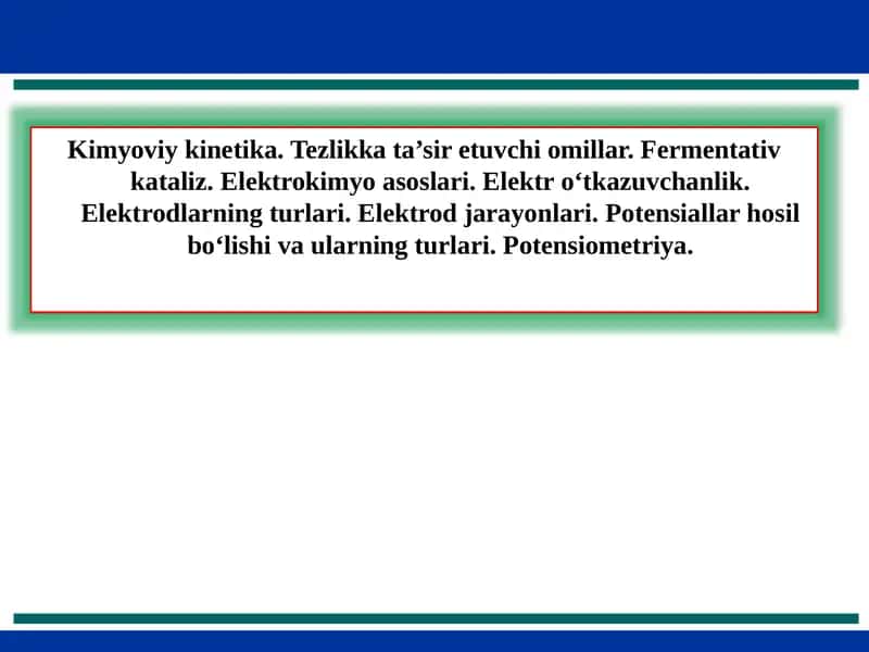 Kimyoviy kinetika