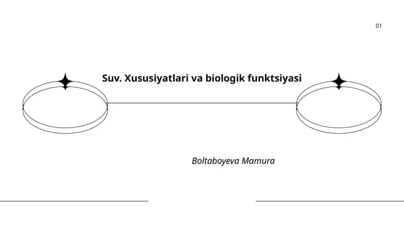 Suv. Xususiyatlari va biologik funktsiyasi