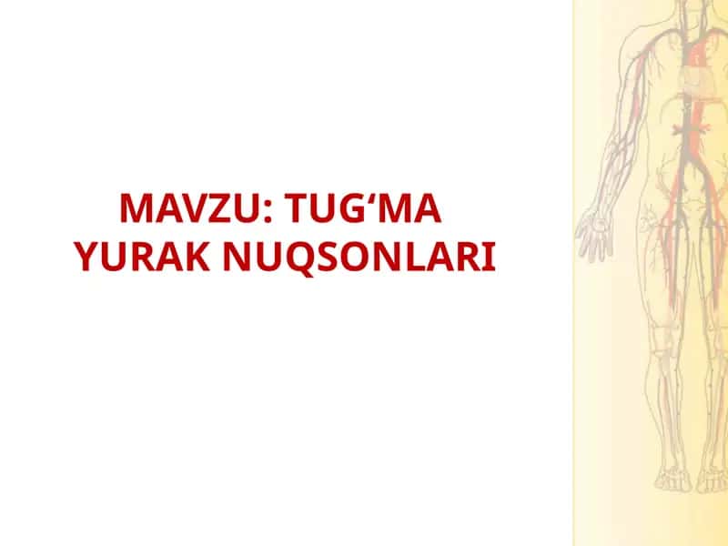 Tug'ma yurak nuqsonlari