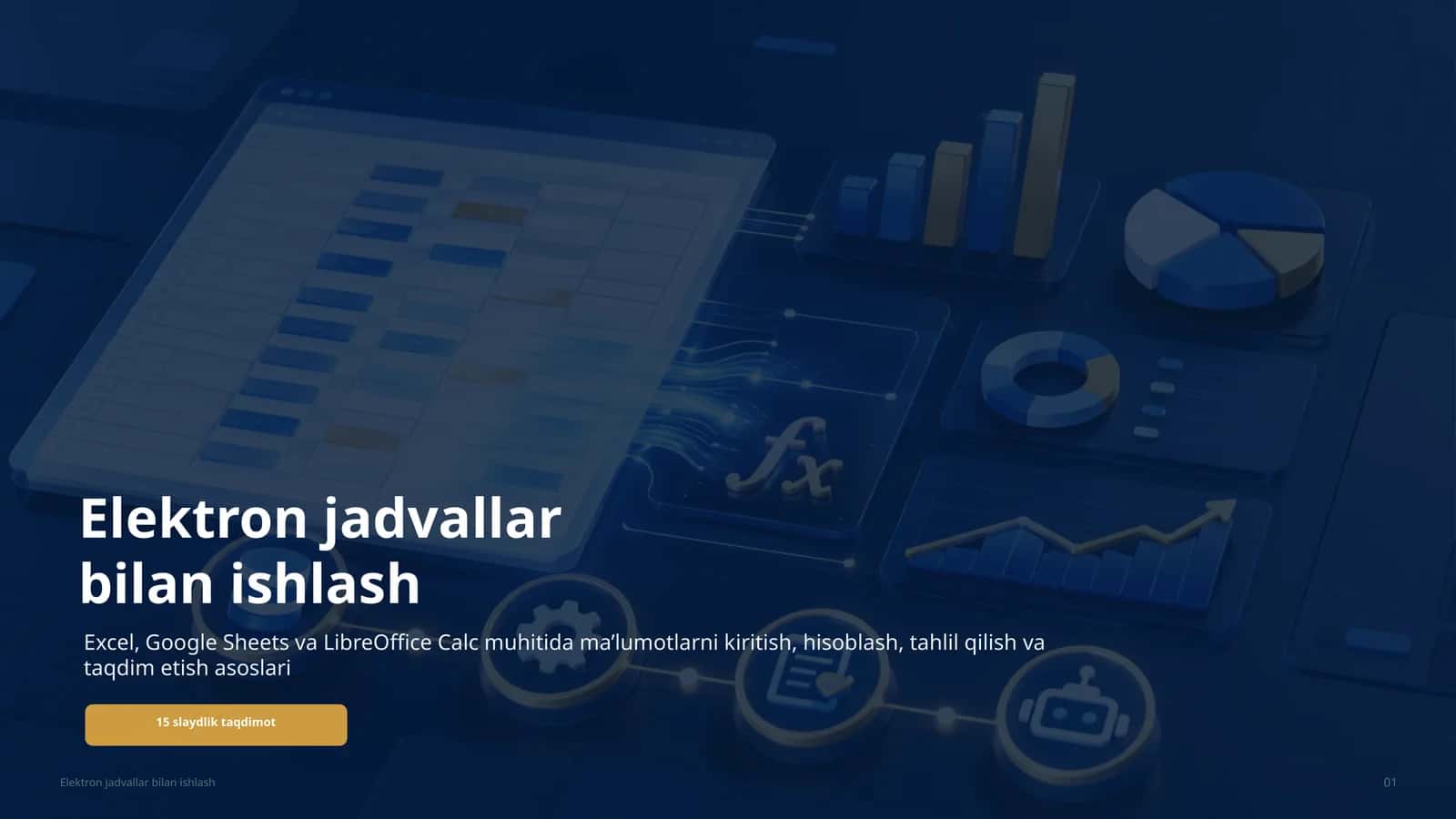 Elektron jadvallar bilan ishlash