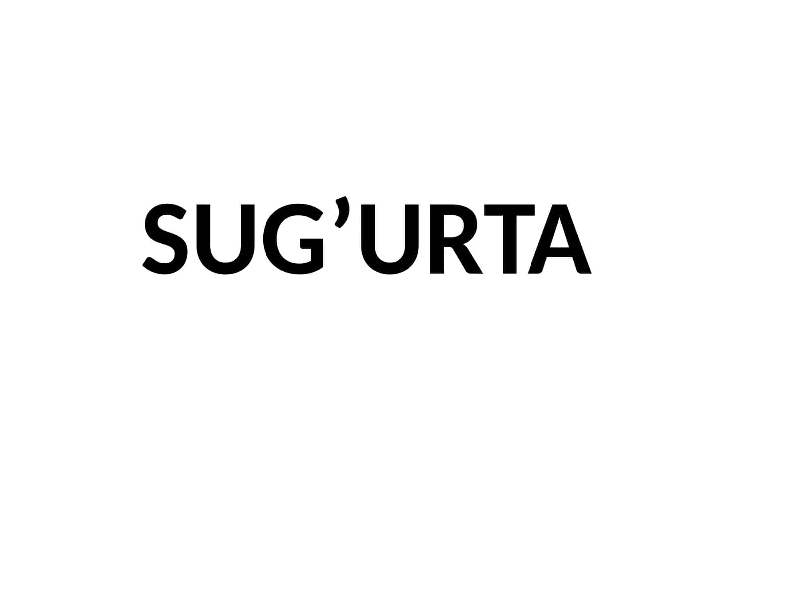 SUG’URTA TUSHUNCHASI