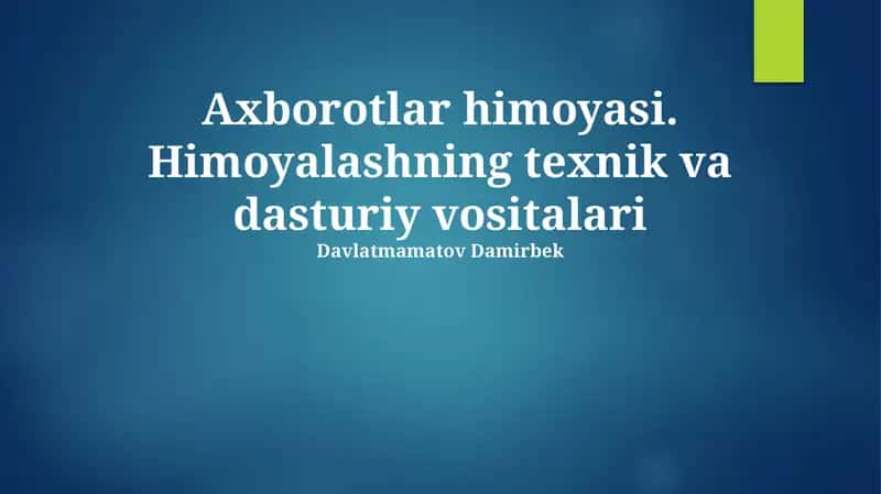 Dasturiy ta'minot himoya vositalari