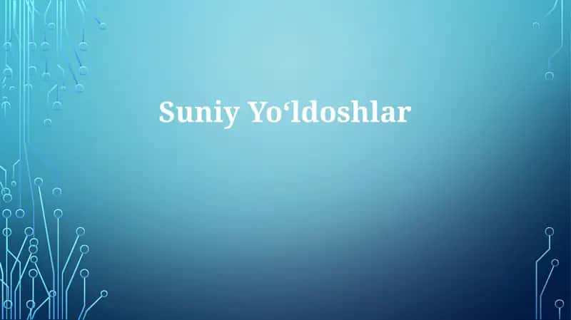 Sun'iy Yo'ldoshlar