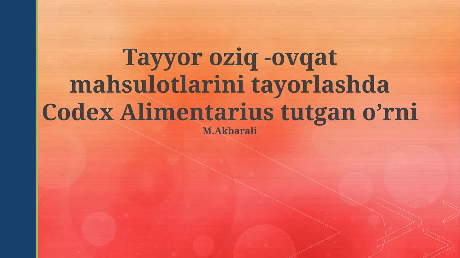 Codex Alimentarius