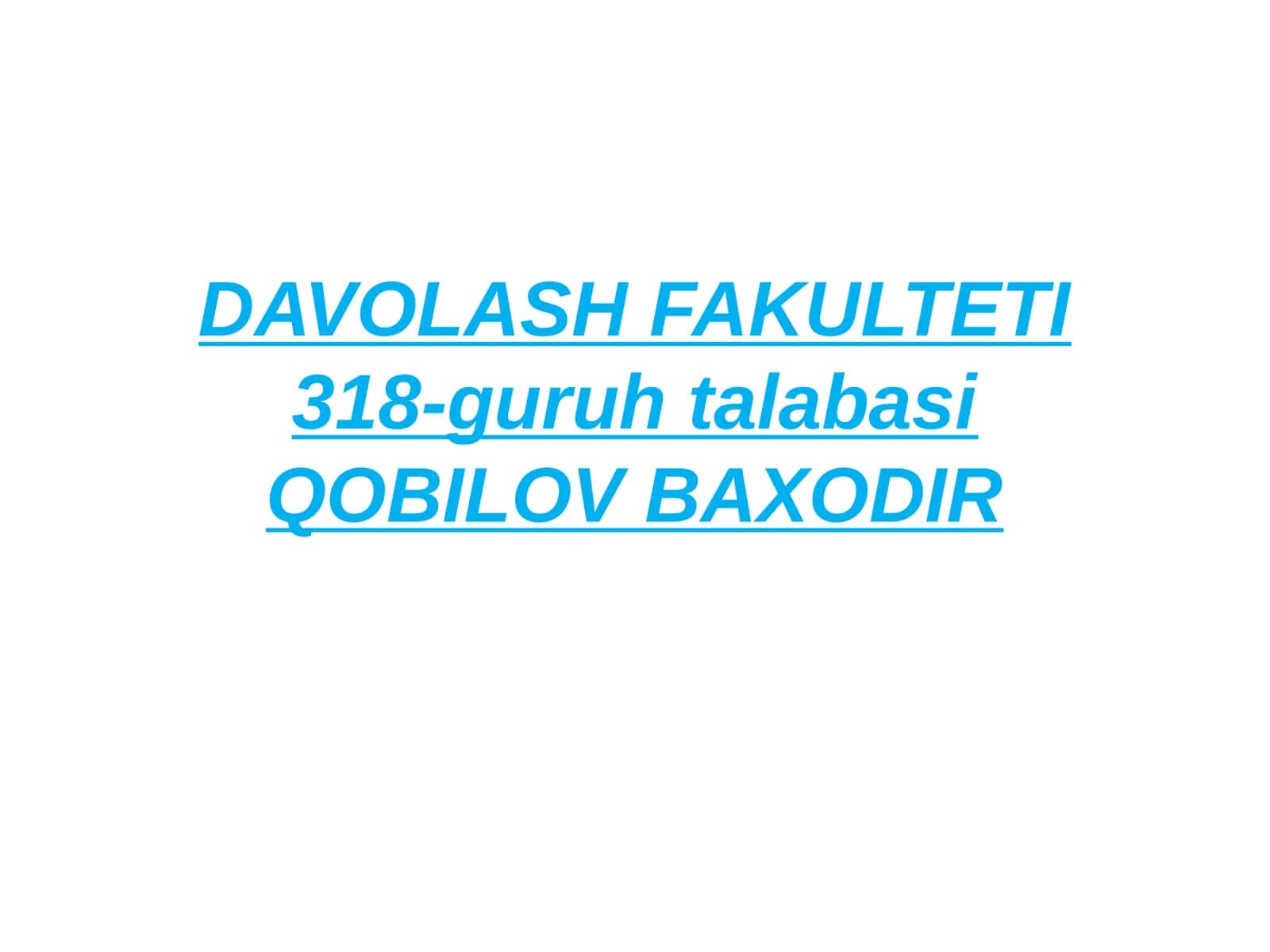 LABORATORIYA TEKSHIRUVLARIGA INOVATSION YONDASHUV
