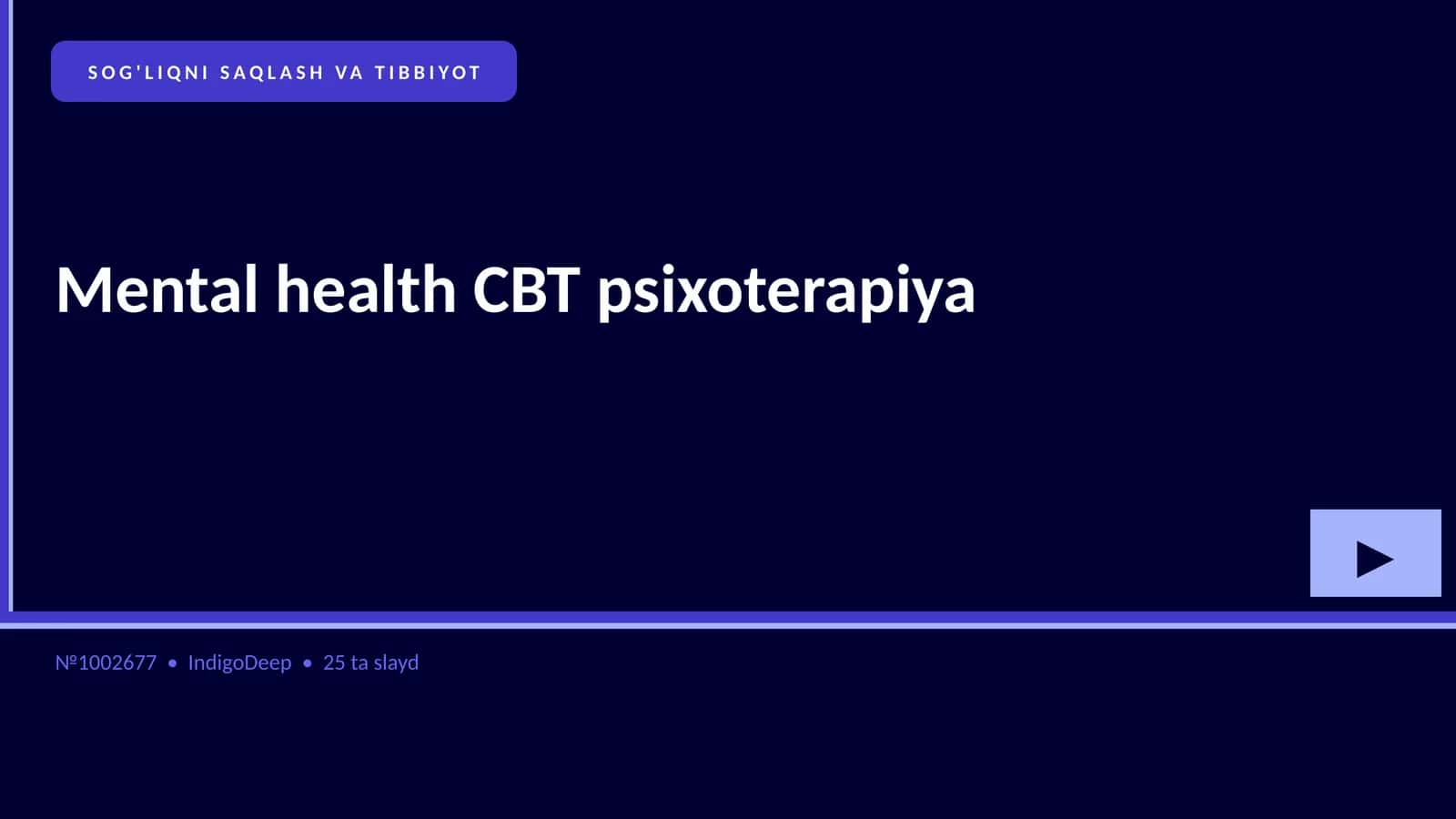 Mental health CBT psixoterapiya