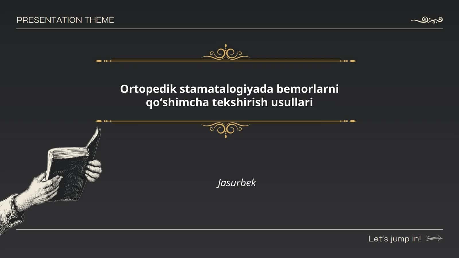 Ortopedik stamatalogiyada bemorlarni qoʻshimcha tekshirish usullari