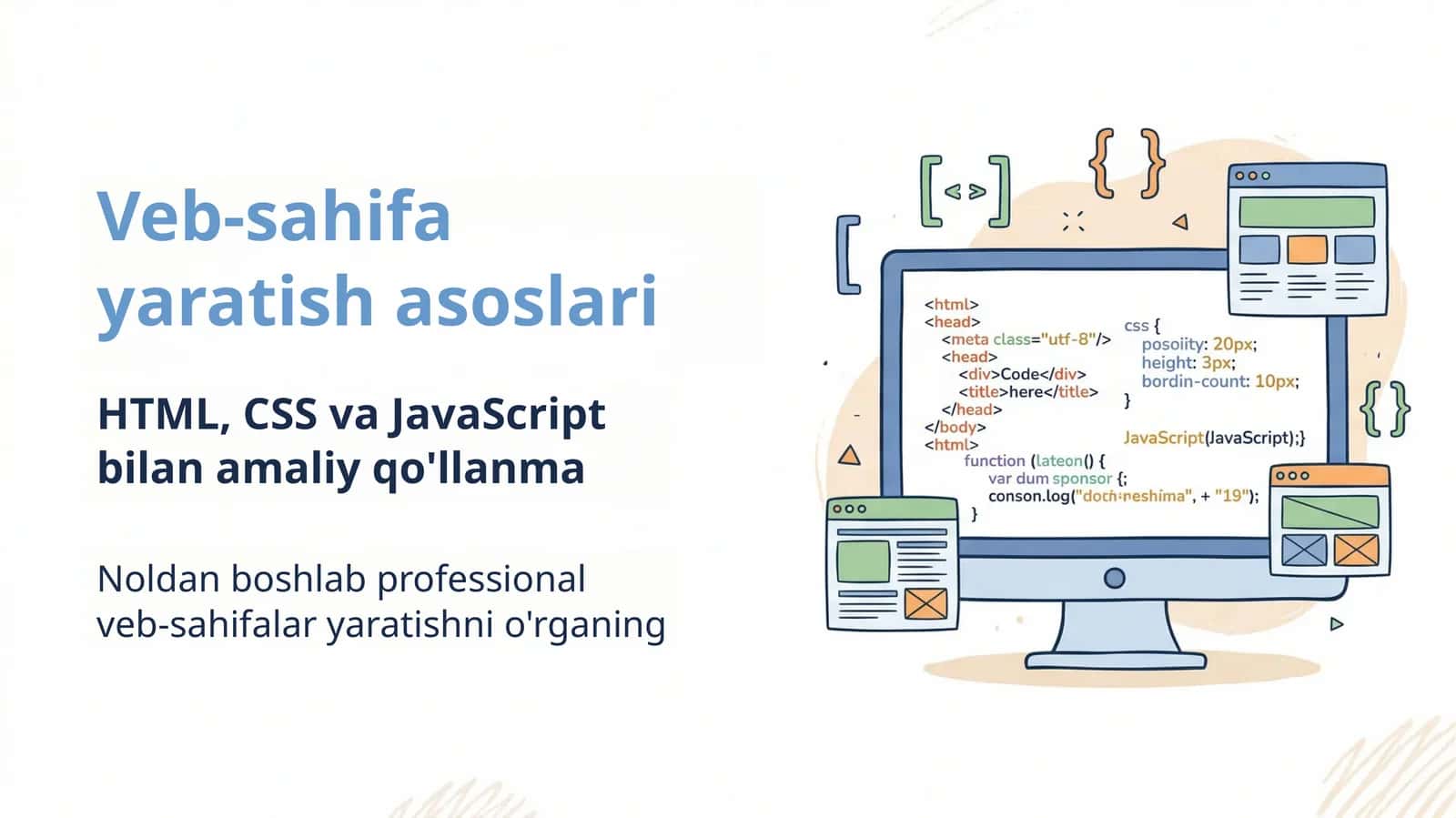 Veb-sahifayaratish asoslari