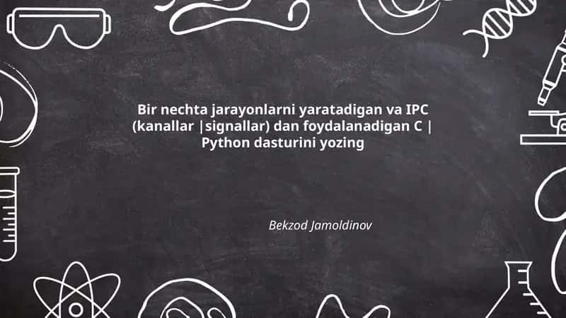 C |Python dasturini yozing