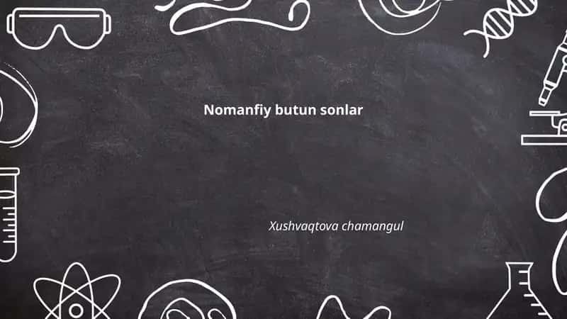Nomanfiy butun sonlar