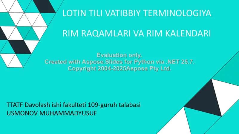 Rim raqamlari va Rim kalendari