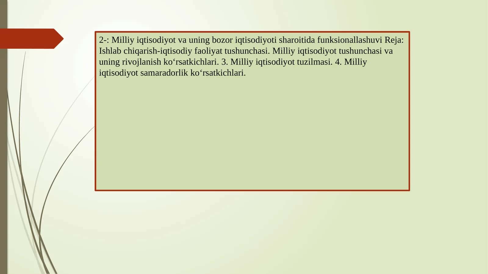 Ishlab chiqarish-iqtisodiy faoliyat