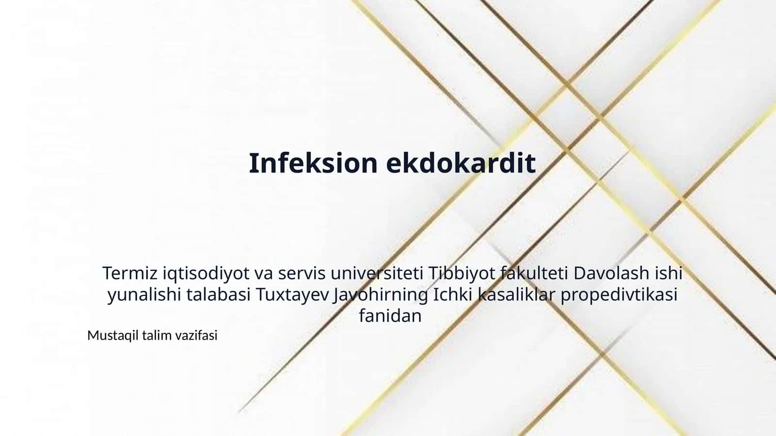 Infeksion ekdokardit