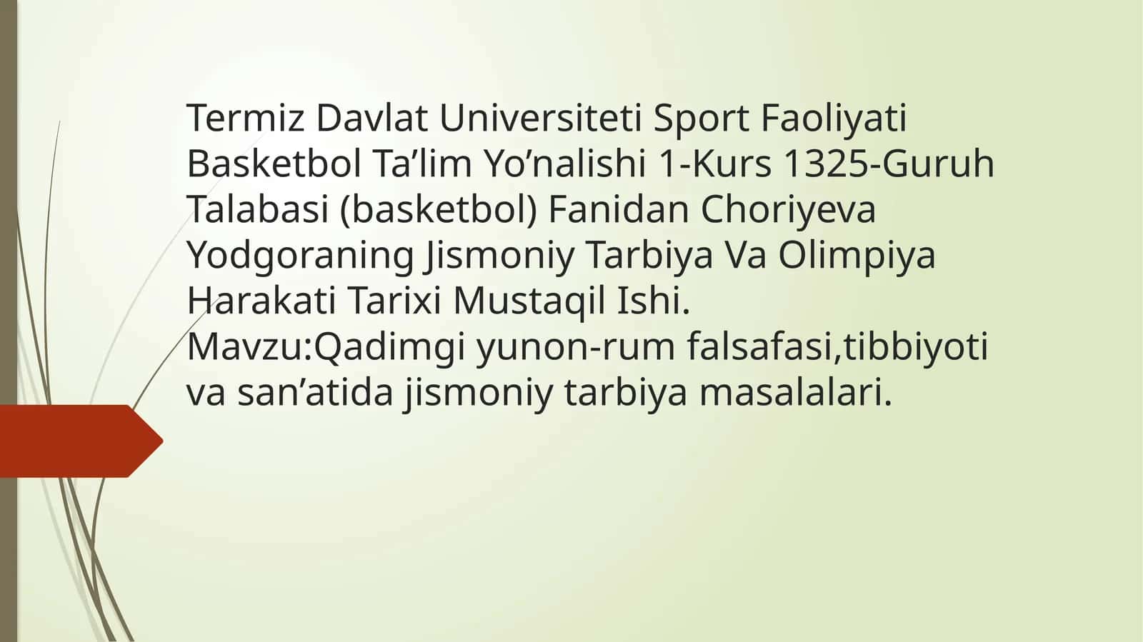 Jismoniy tarbiya va olimpiya harakati tarixi
