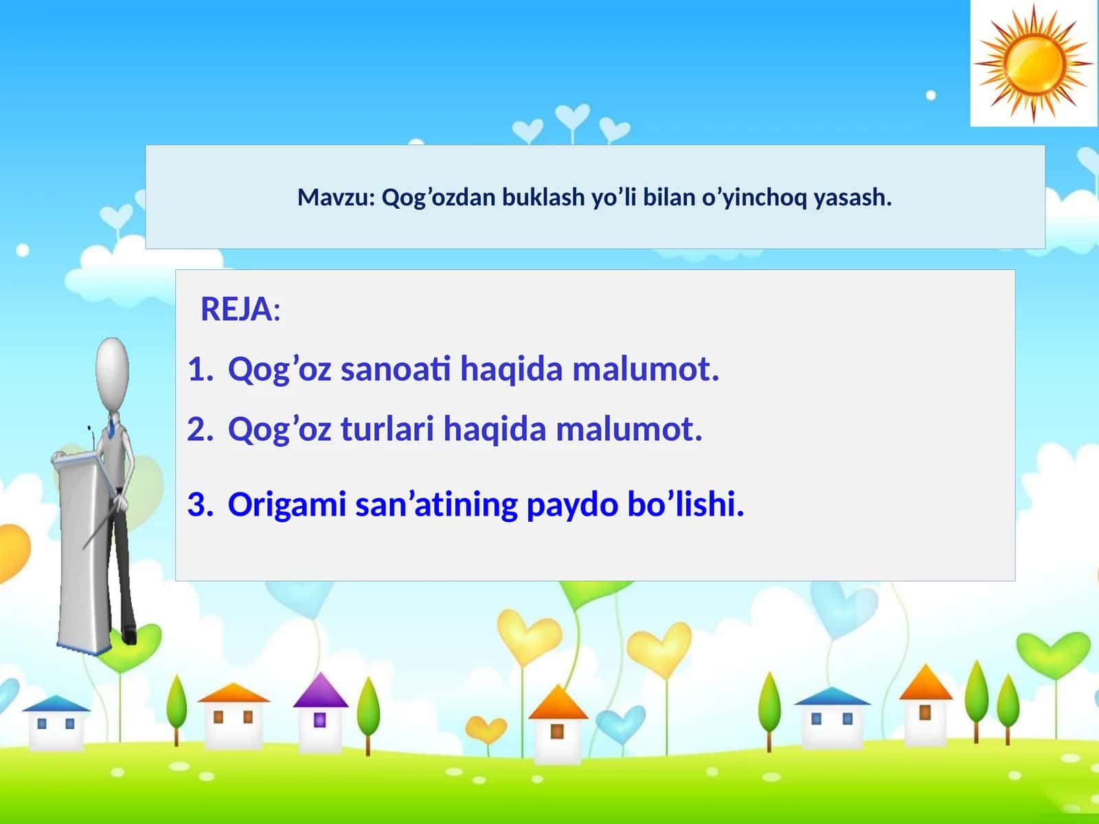 Origami san'ati haqida malumot