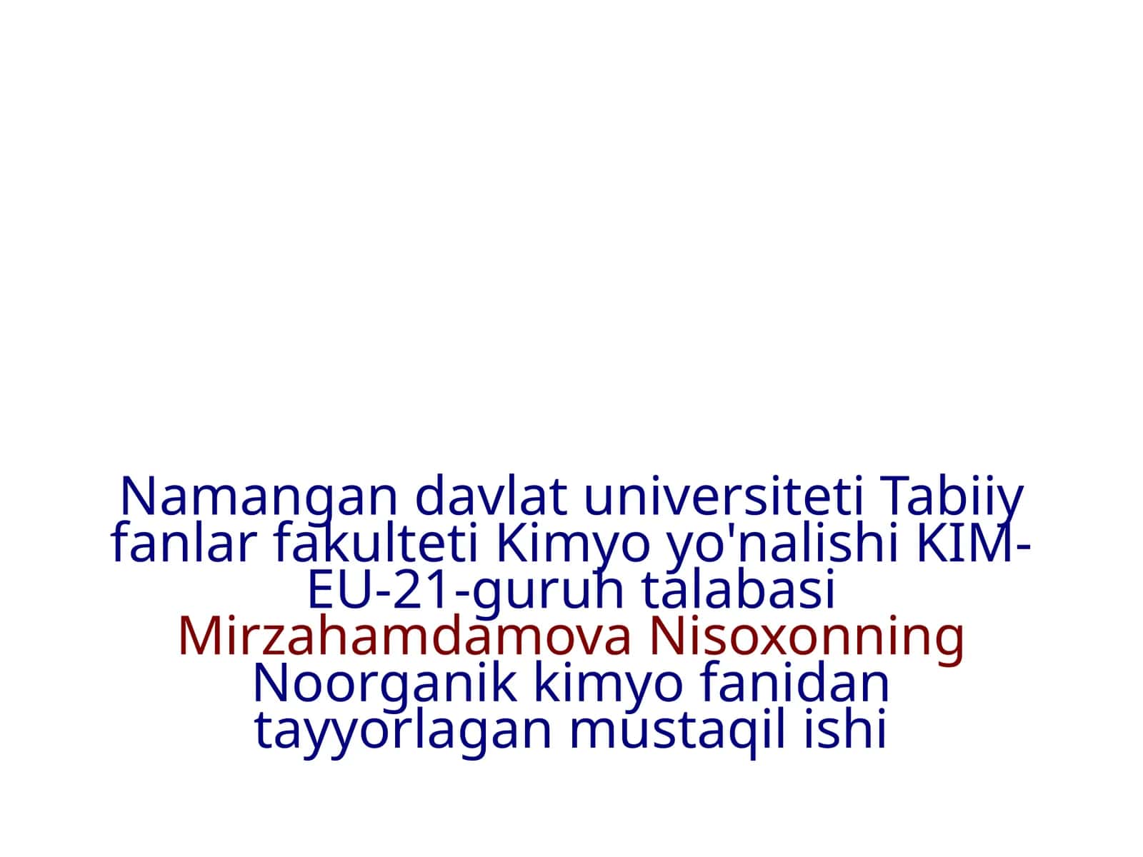 Metallarning korroziyasi va ularqa qarash usullari